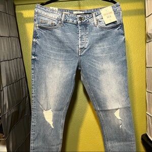 Topman Stretch Skinny Jeans (34L34W)